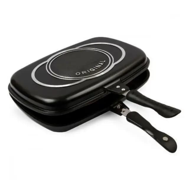 Premium Original Casting 36cm Aluminum Non-Stick Double Grill Pan